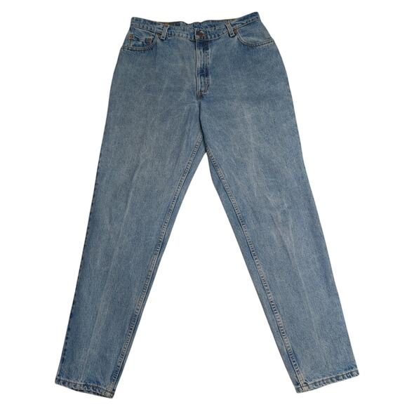 VTG 90s Levis 550 Denim Jeans Women 16L USA Made High Rise Relaxed Fit Tapered - Picture 1 of 6